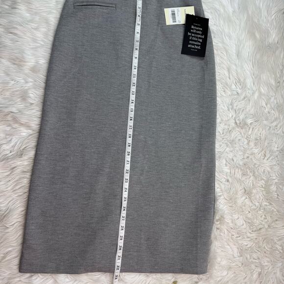 Tuckernuck Gray Herringbone Rosewell Midi Skirt Gray Size M NWT - Picture 2 of 10